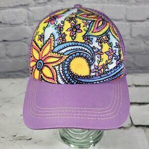 Sacred Surf Hawaii Hat SnapBack Adjustable Ball Cap Purple Multi-color New NWT‎